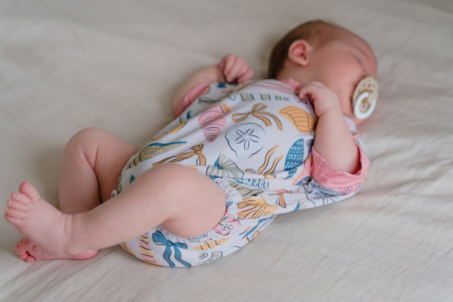 Coastal Bows Bubble Romper