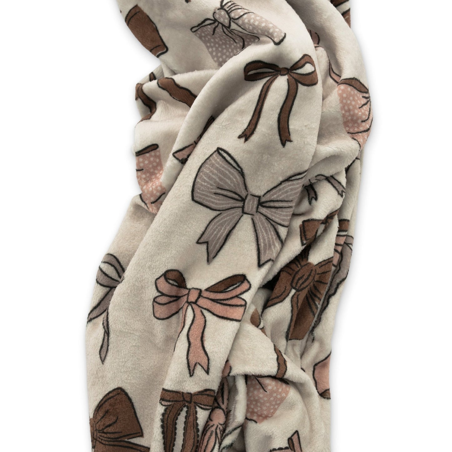 Bows Double Sided Throw BlanketDouble Sided Throw BlanketEllie Sue