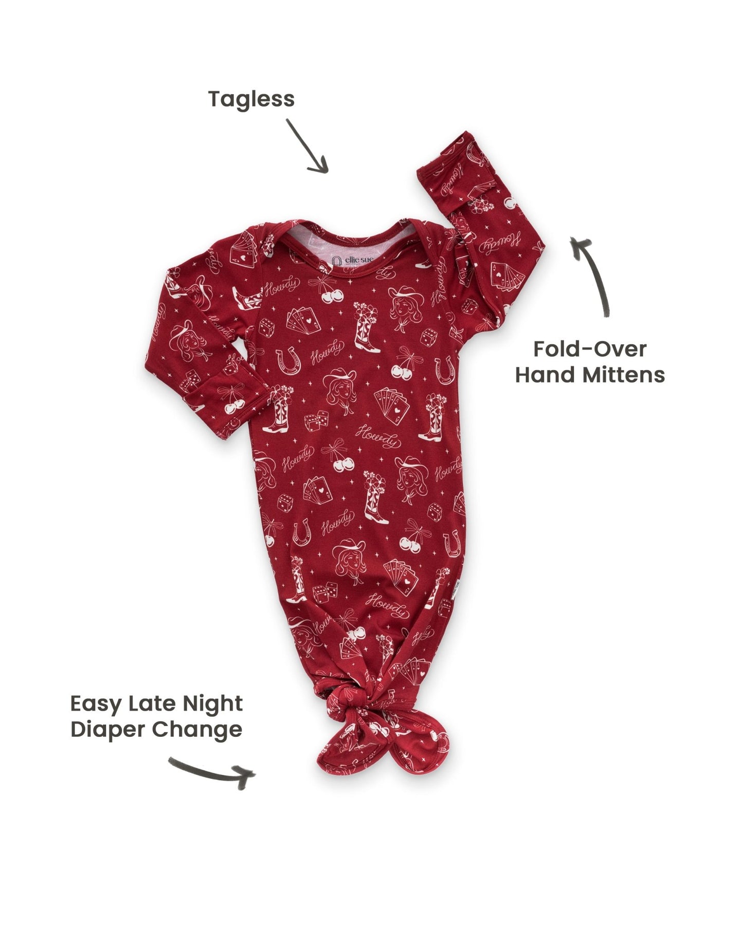 Cowgirl Knotted GownKnotted GownEllie Sue0 - 6M