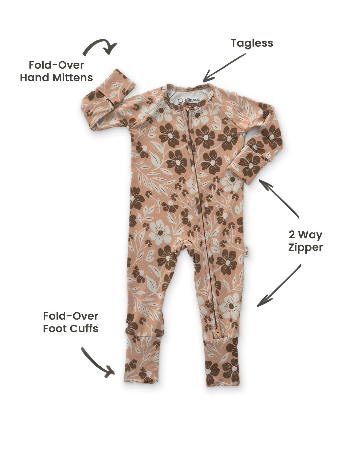 Dust & Petal Zipper RomperZipper RomperEllie Sue0 - 3 Months