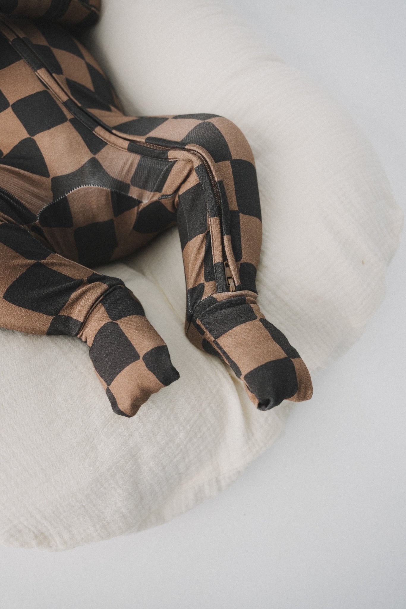 Ink & Earth Checkerboard Zipper RomperZipper RomperEllie Sue0 - 3 Months