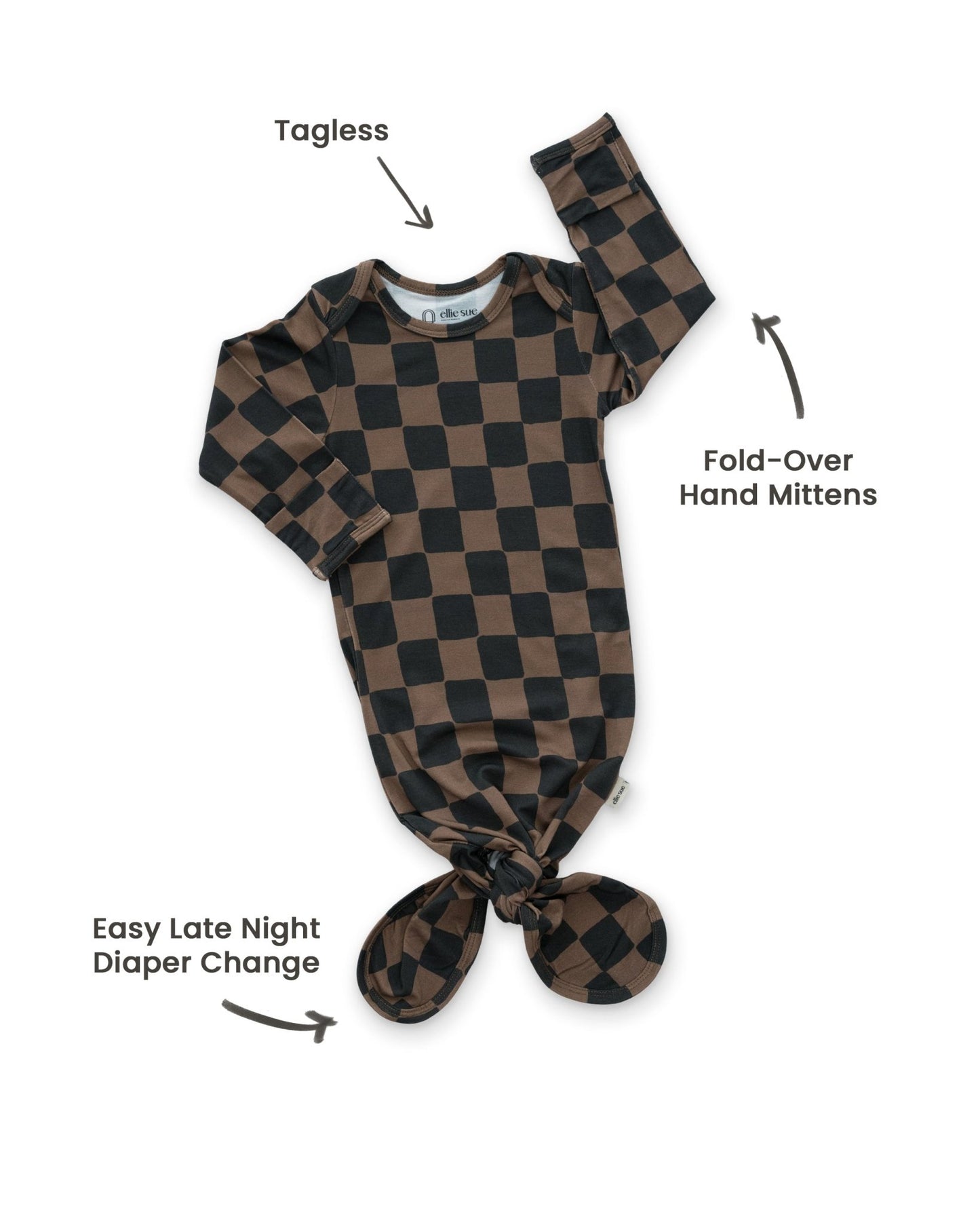 Ink & Earth Knotted GownKnotted GownEllie Sue0 - 6M