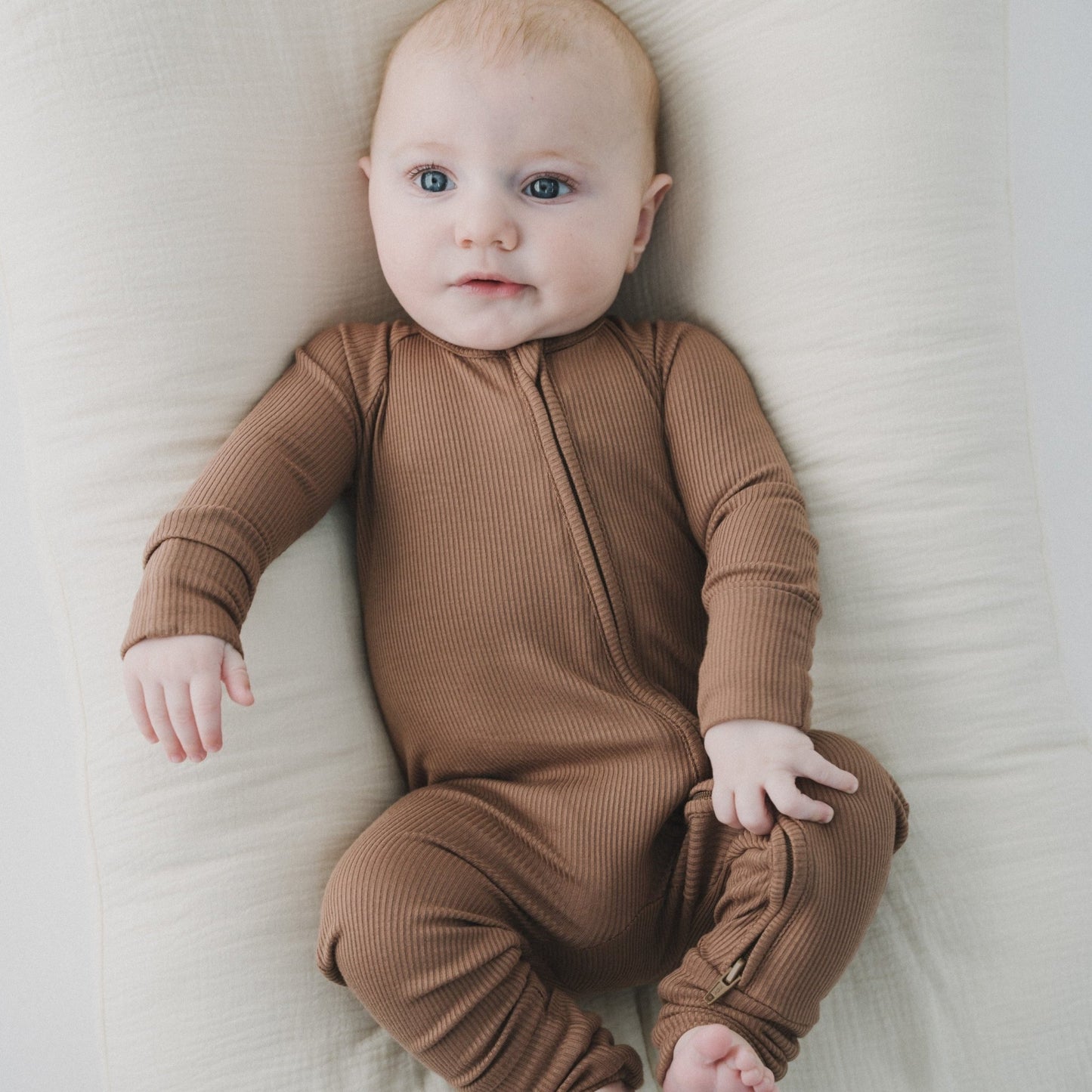Mocha Zipper RomperZipper RomperEllie Sue0 - 3 Months