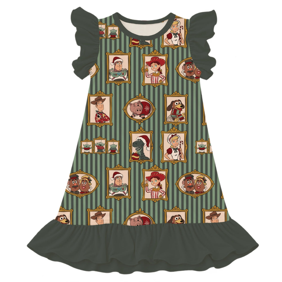 PRE-ORDER Christmas Round Up Ruffle NightgownRuffle NightgownEllie Sue2T