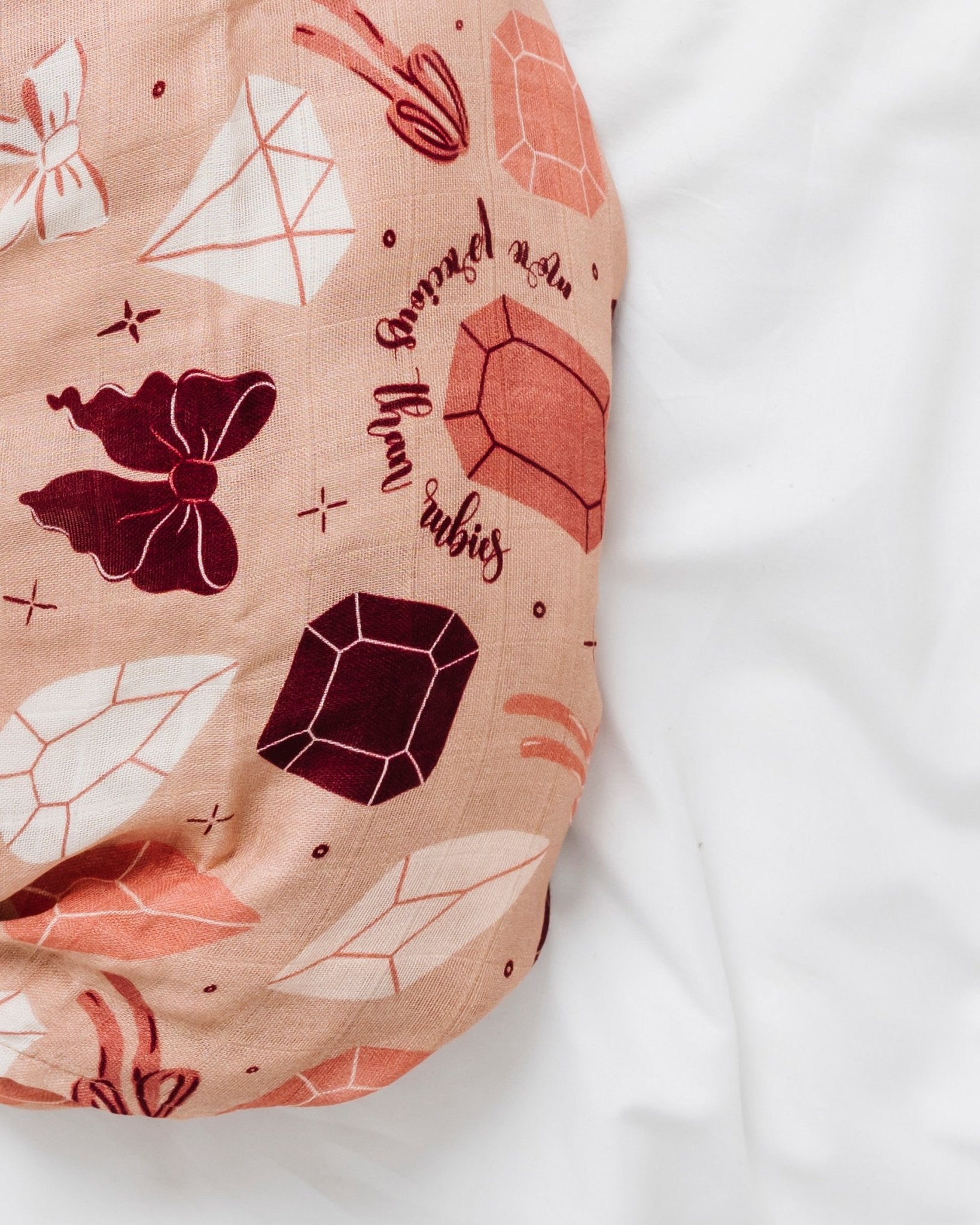 Rubies Muslin Swaddle BlanketMuslin Swaddle BlanketEllie Sue