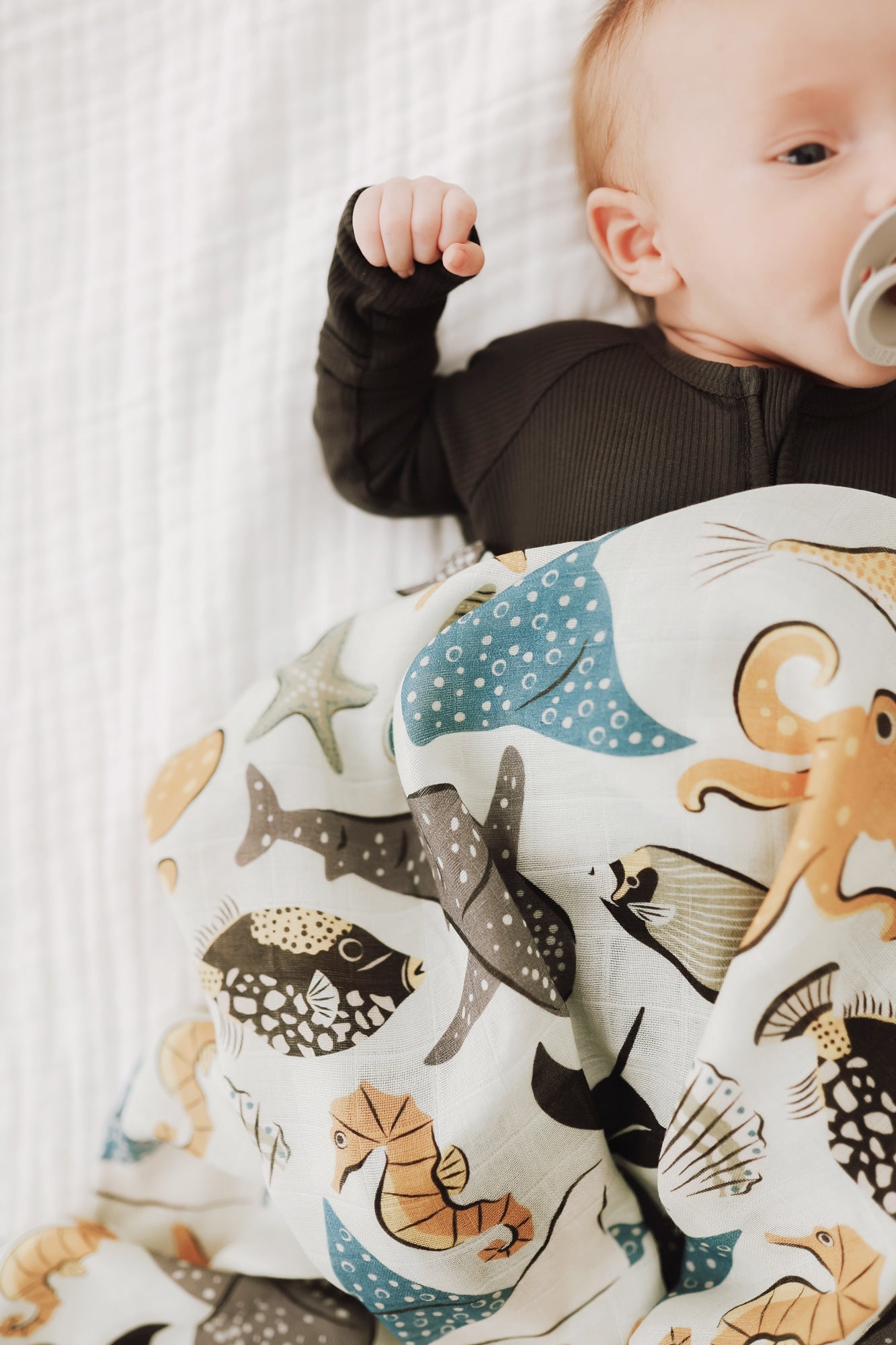 Seabound Muslin Swaddle BlanketMuslin Swaddle BlanketEllie Sue