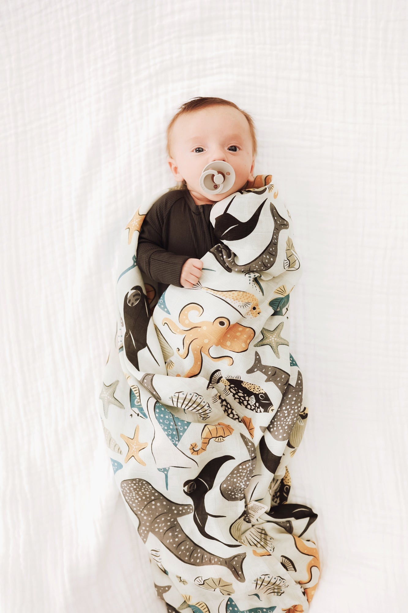 Seabound Muslin Swaddle BlanketMuslin Swaddle BlanketEllie Sue