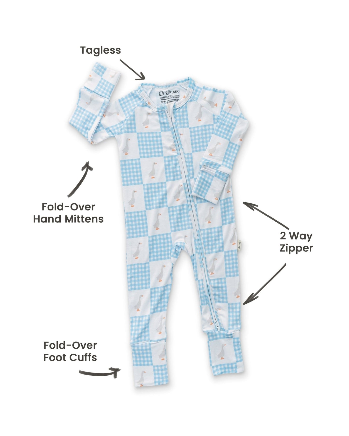 Wesley Zipper RomperZipper RomperEllie Sue0 - 3M