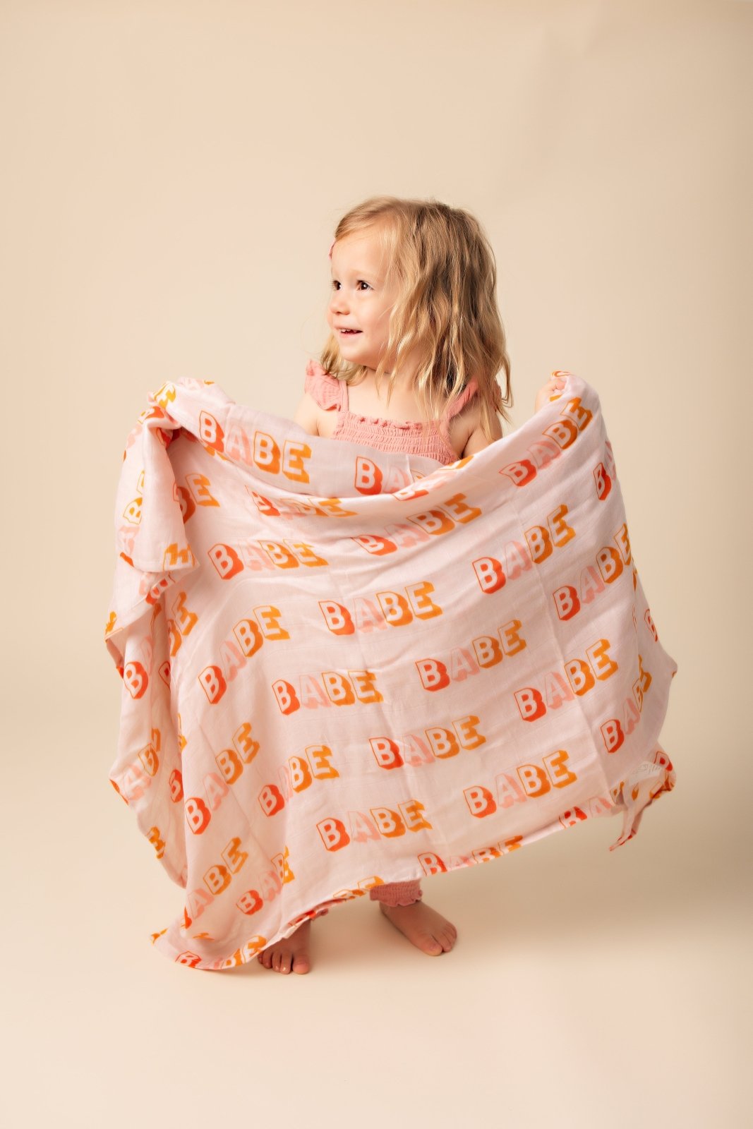 Orange muslin blanket hotsell