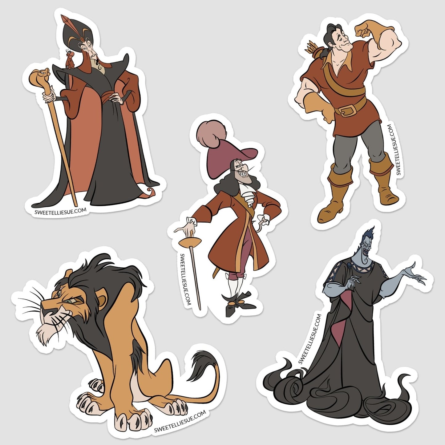 Guy Villains Premium Vinyl Stickers