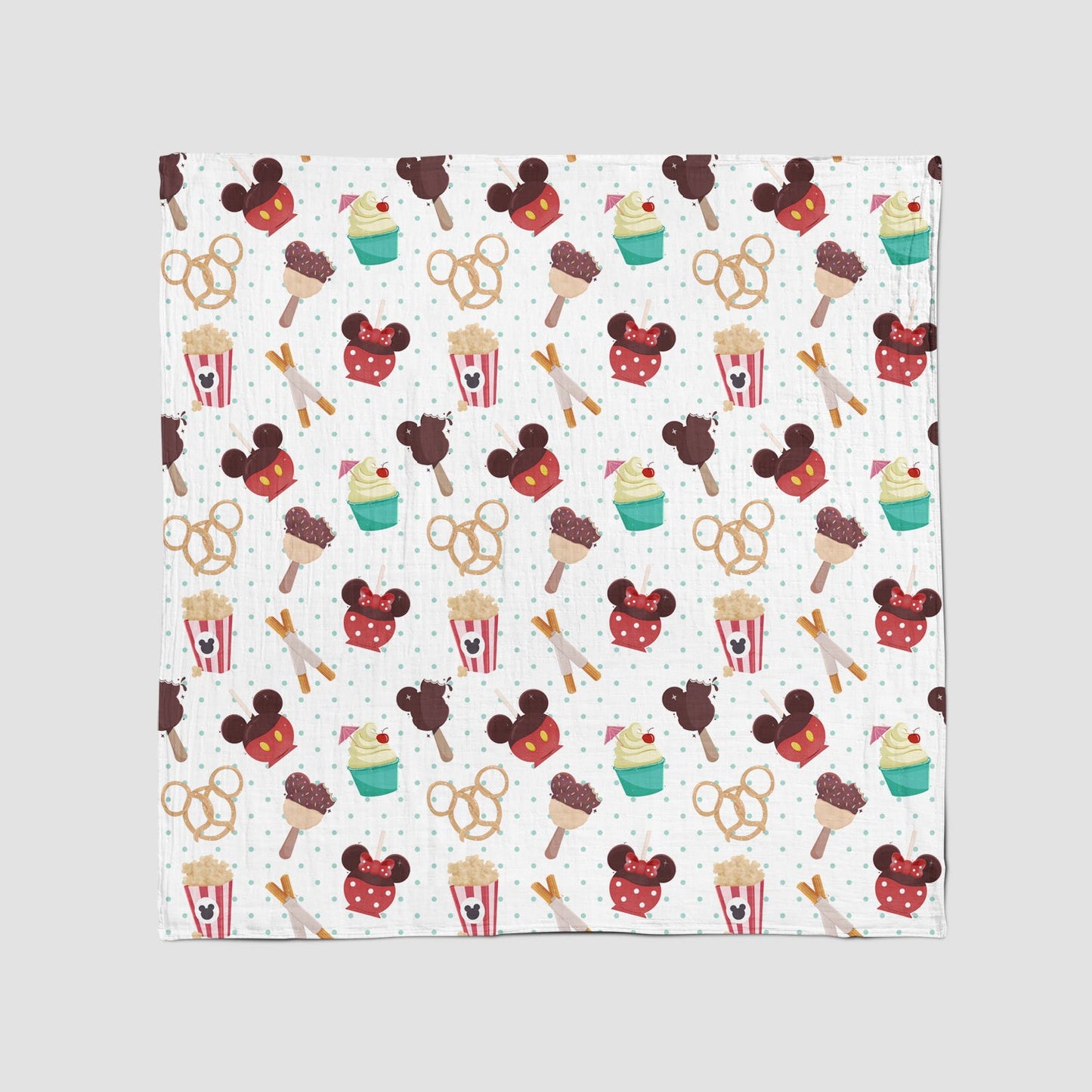 Snacks Muslin Blanket