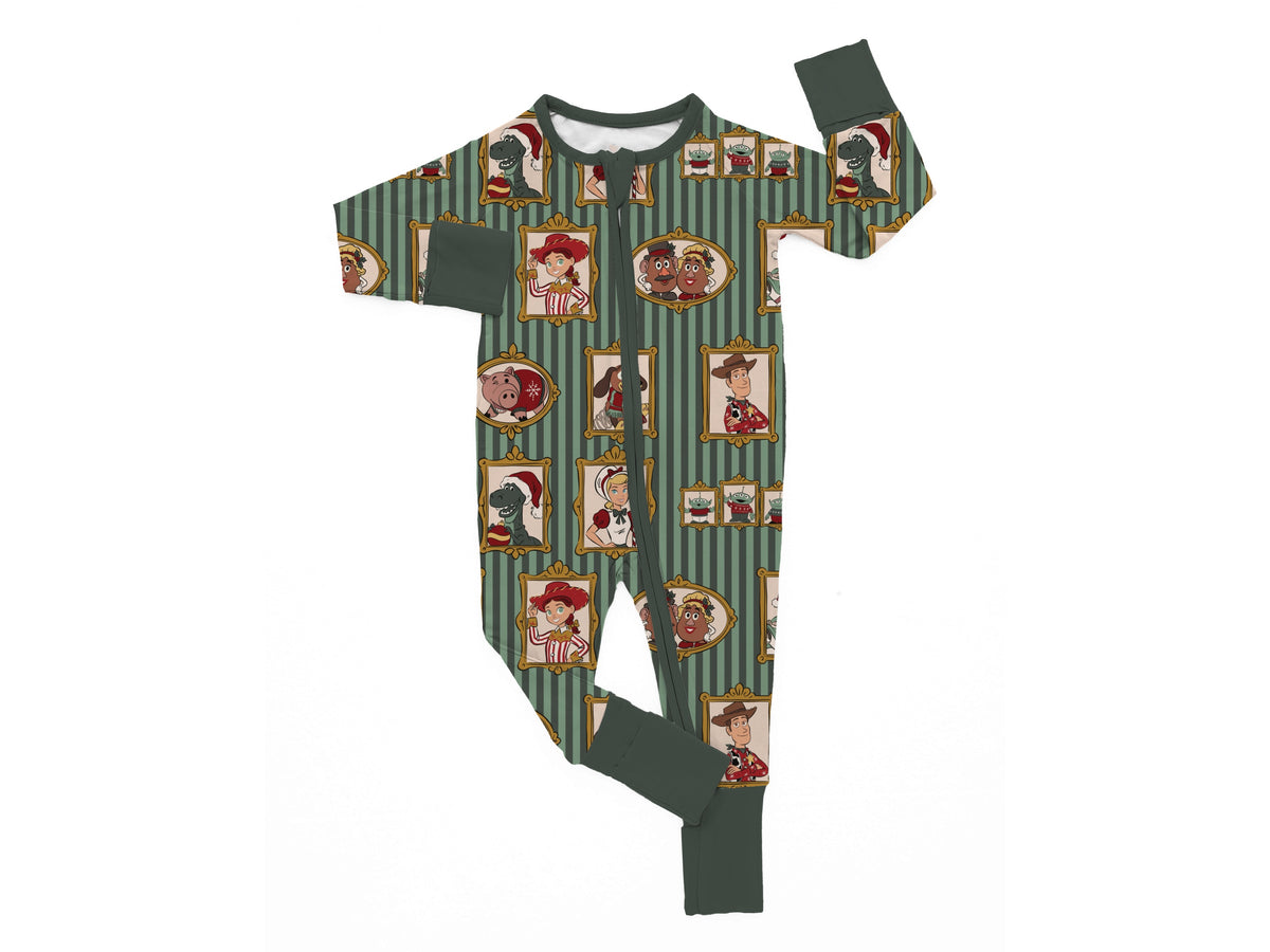 PRE-ORDER Christmas Round Up Zipper Romper