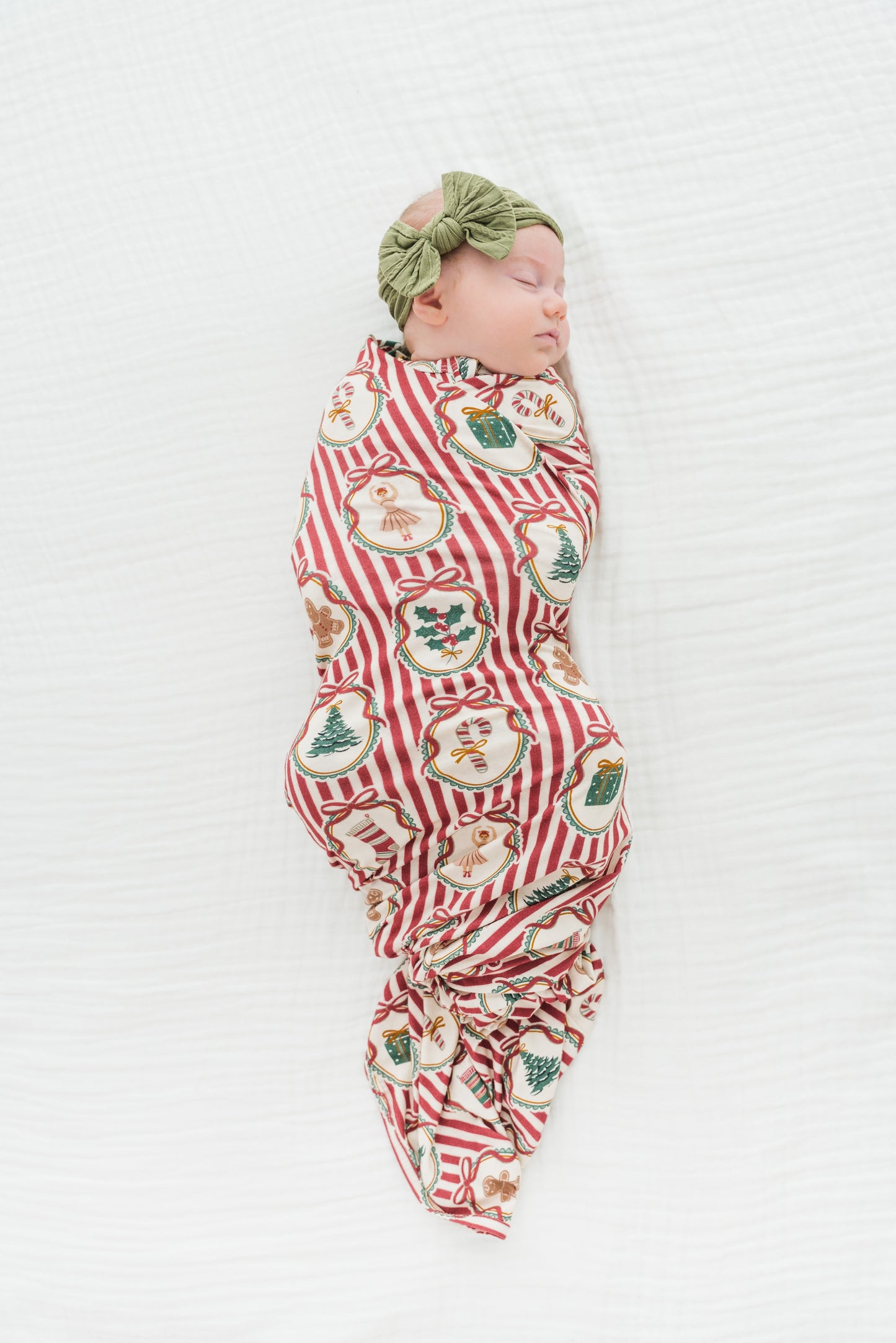 Peppermint Dreams Stretch Swaddle Blanket