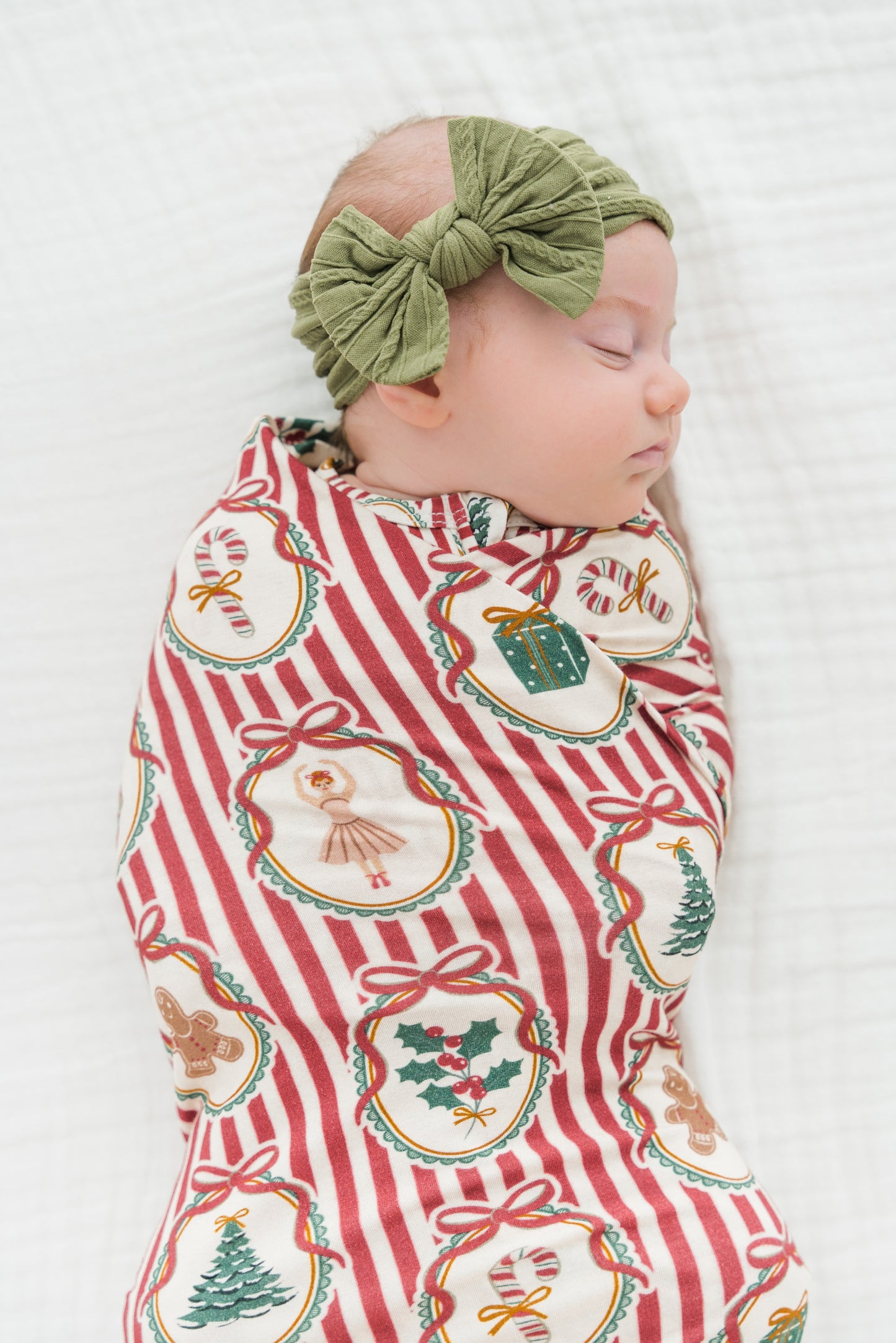 Peppermint Dreams Stretch Swaddle Blanket