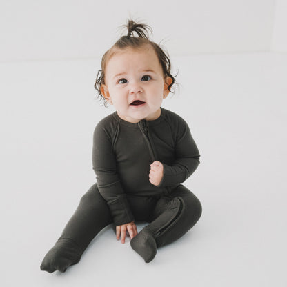 Onyx Zipper Romper