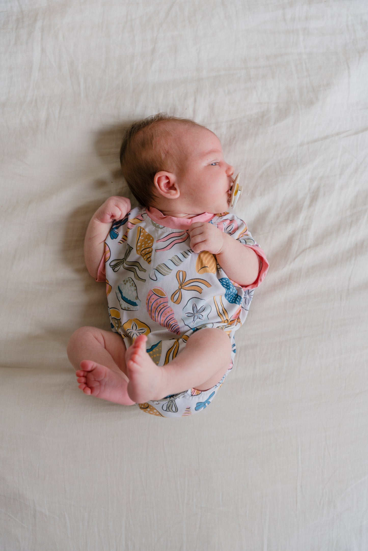 Coastal Bows Bubble Romper