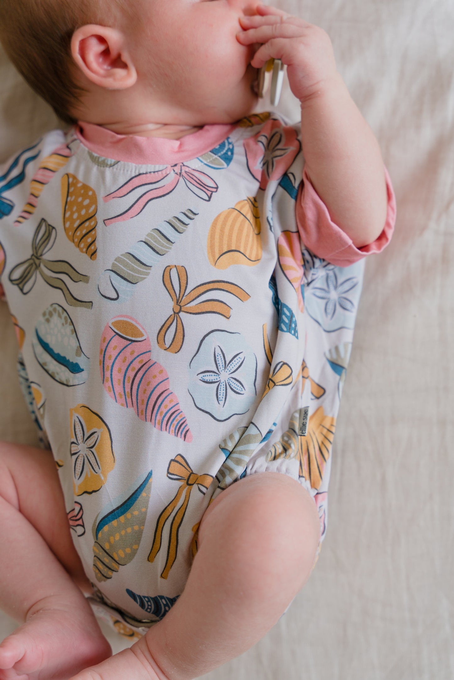 Coastal Bows Bubble Romper