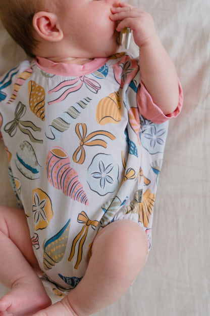 Coastal Bows Bubble Romper