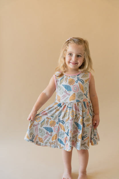Coastal Bows Twirl Dress