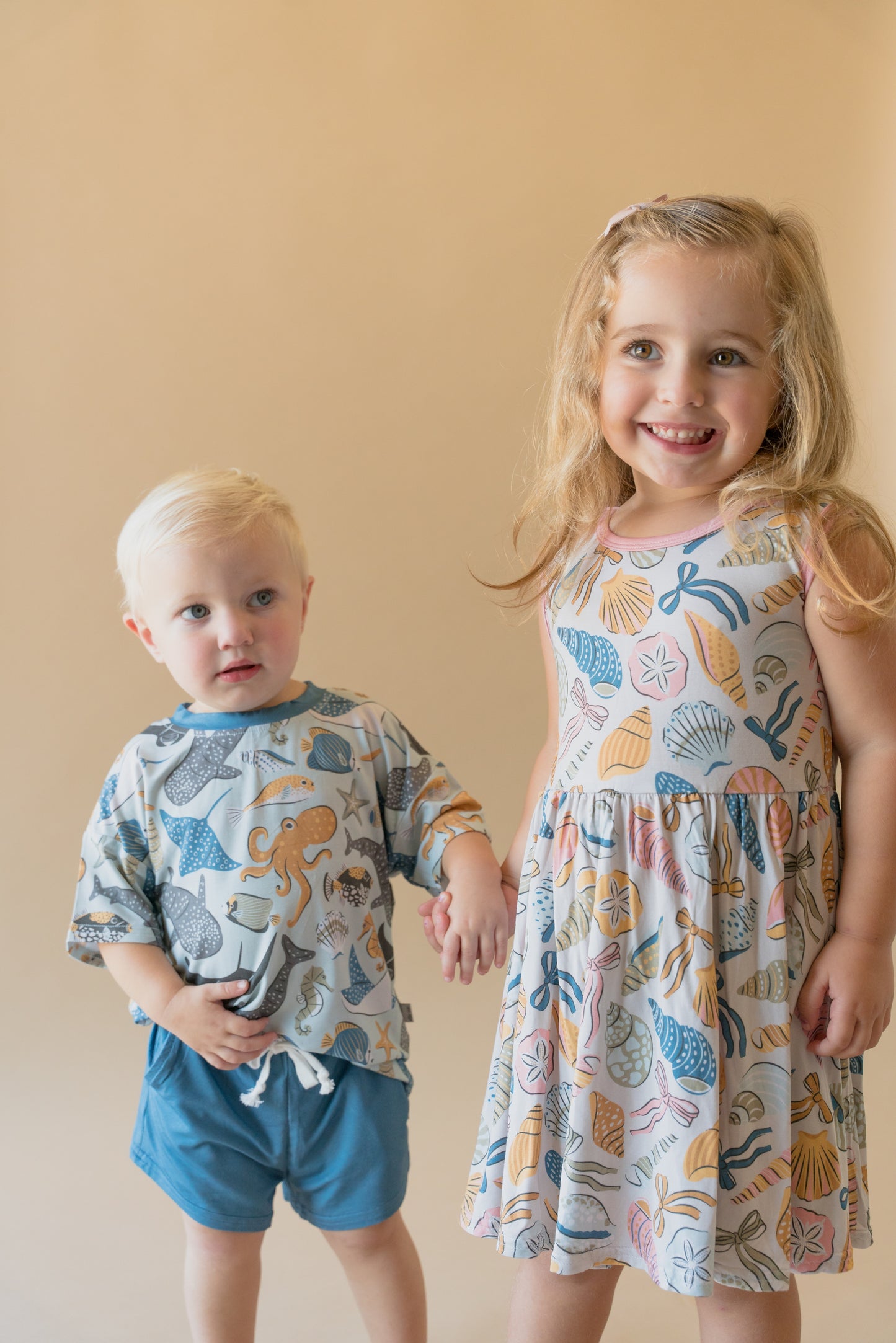Coastal Bows Twirl Dress