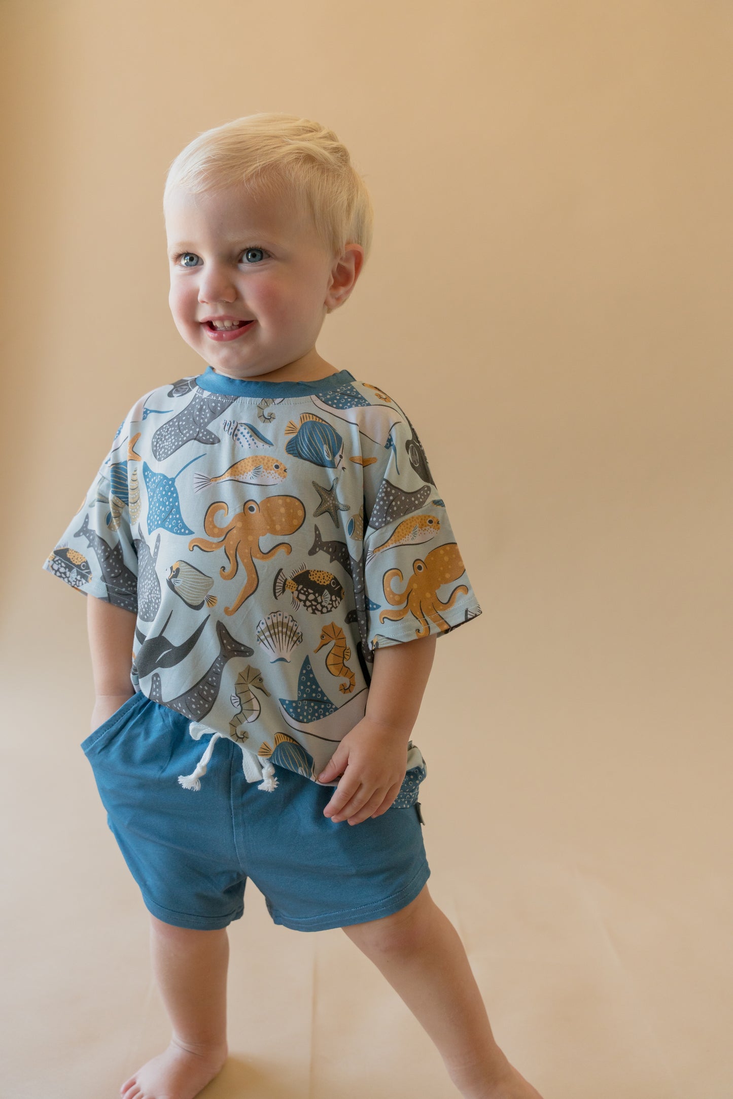 Seabound Toddler Short Set