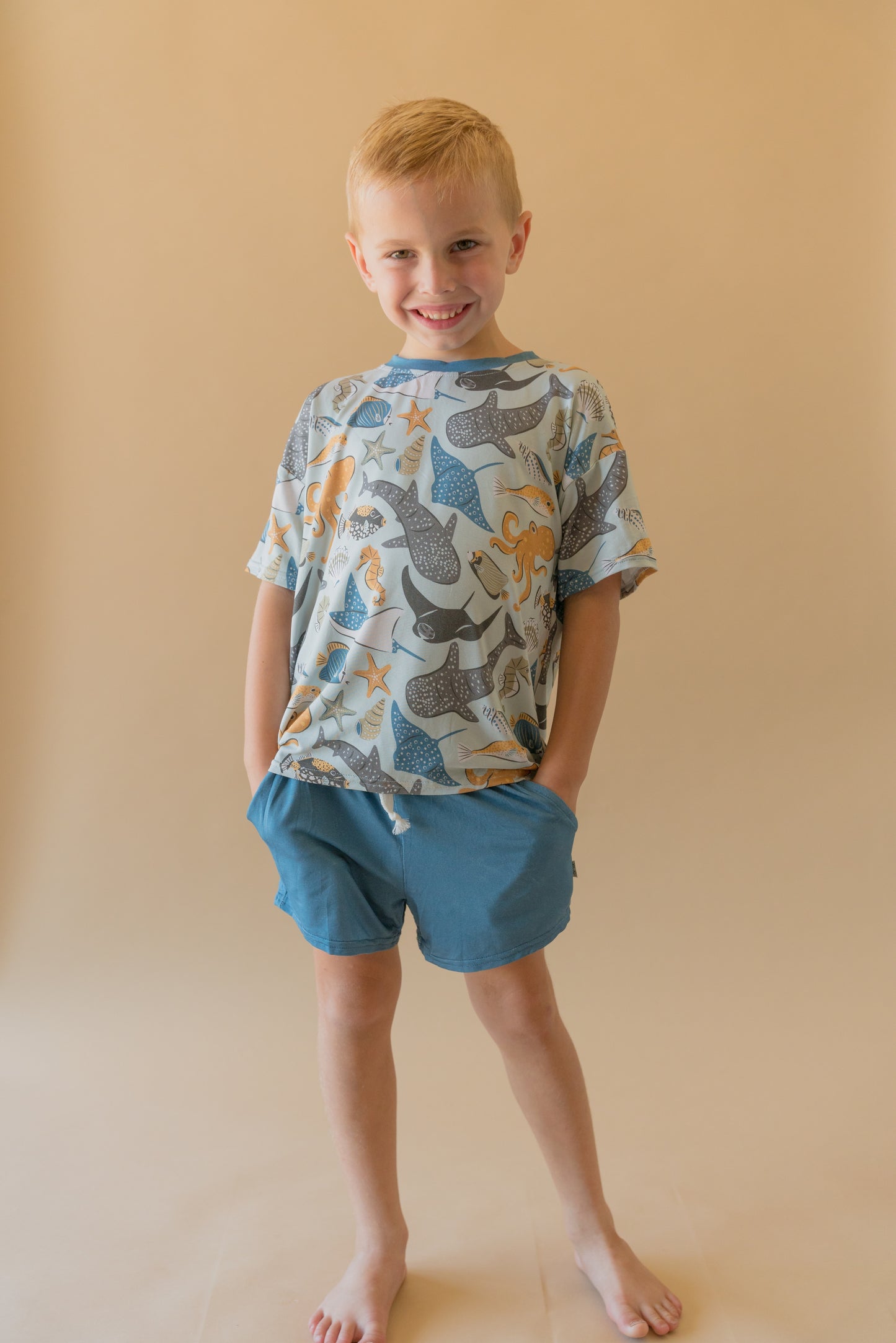 Seabound Toddler Short Set