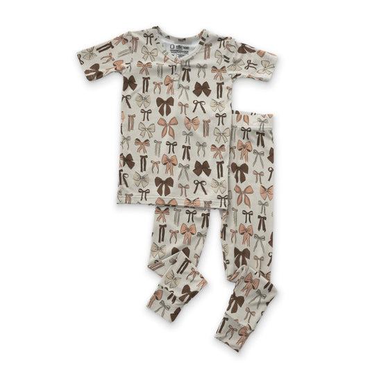 Bows 2pc Pajama SetPajamasEllie Sue18 - 24 Months