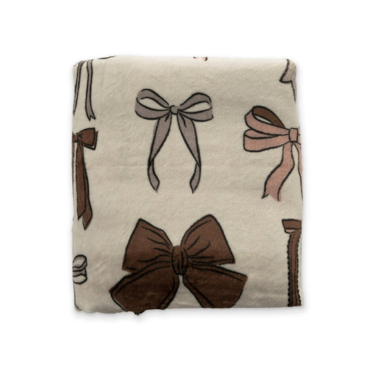 Bows Double Sided Throw BlanketDouble Sided Throw BlanketEllie Sue