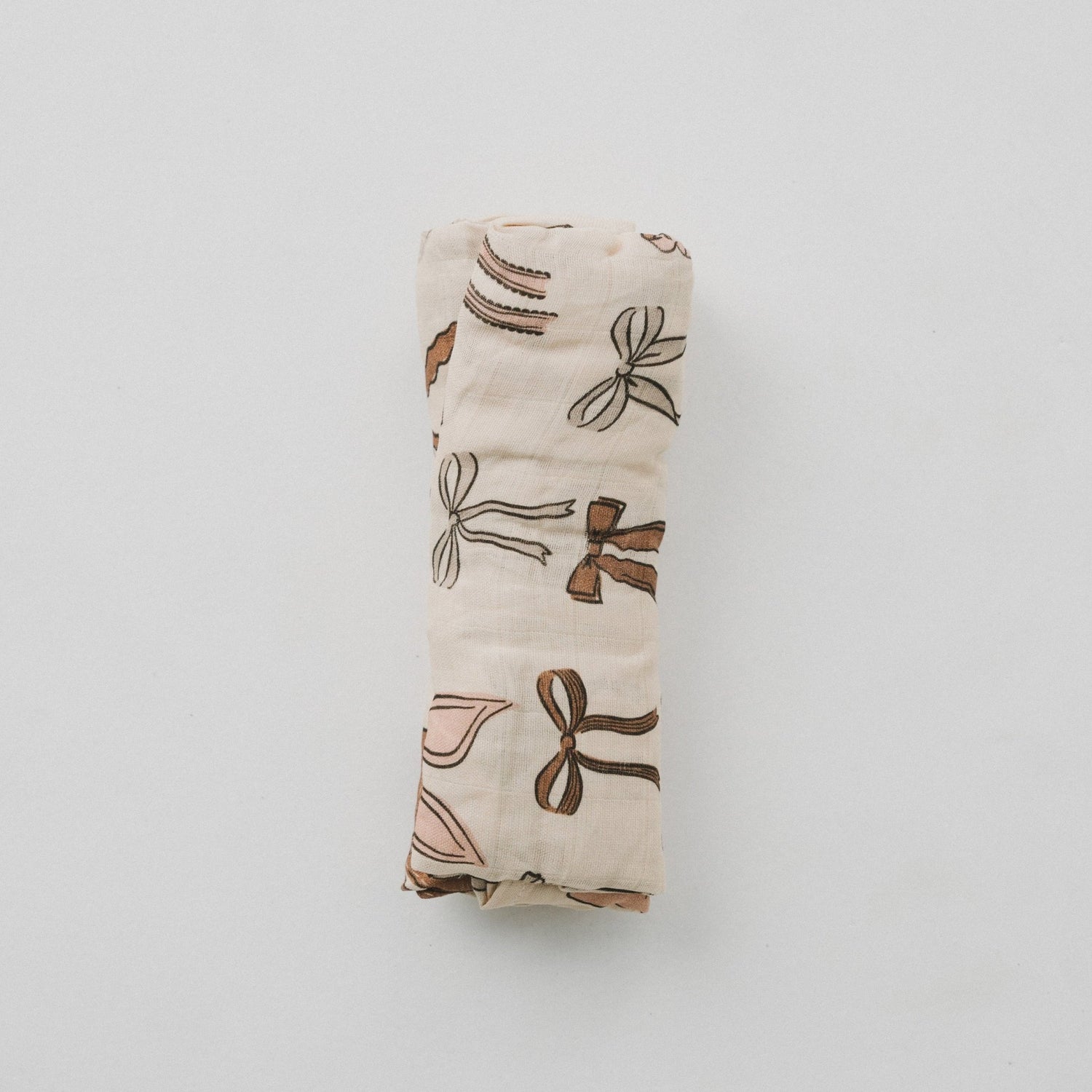 Bows Muslin Swaddle BlanketMuslin Swaddle BlanketEllie Sue