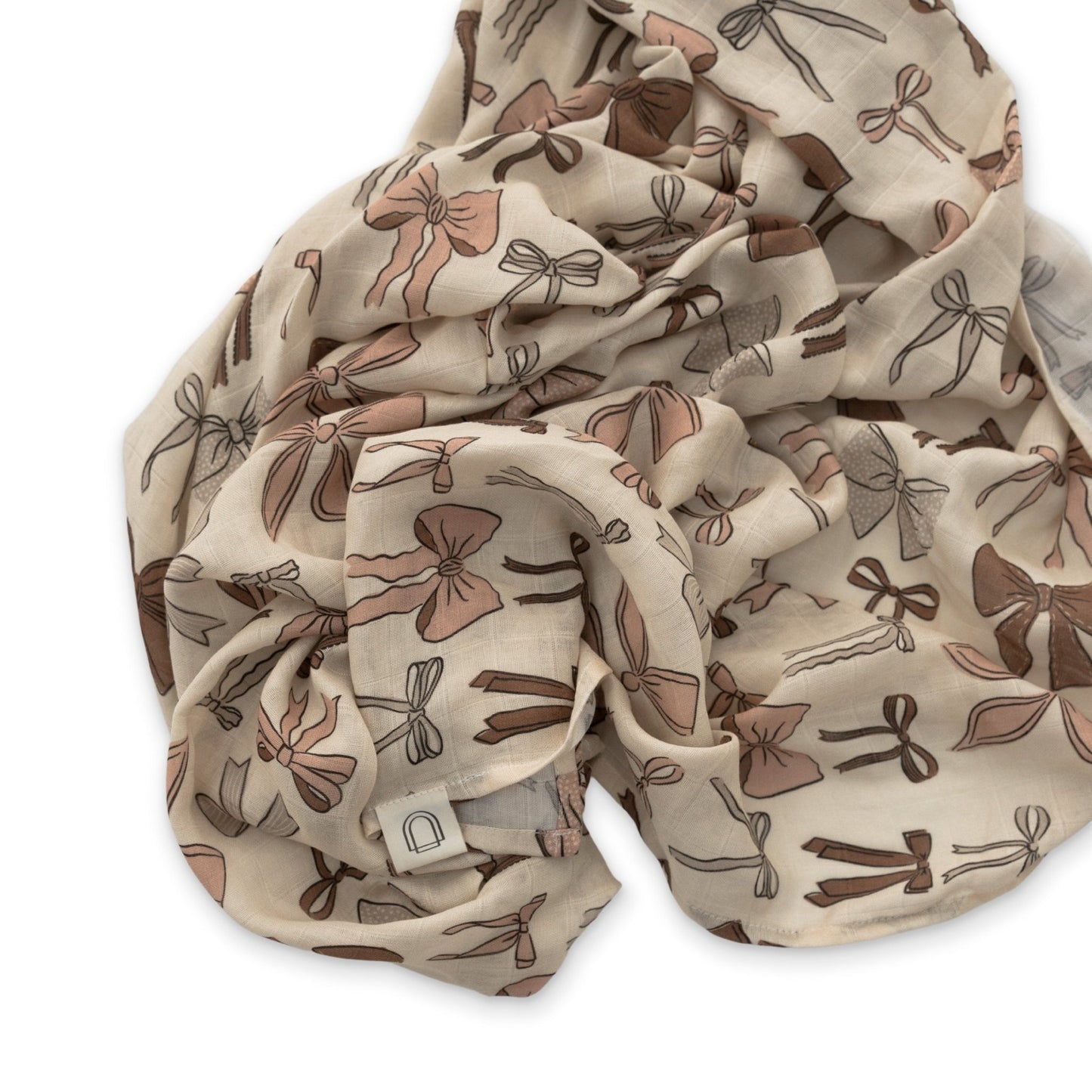Bows Muslin Swaddle BlanketMuslin Swaddle BlanketEllie Sue