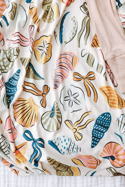 Coastal Bows Stretch Swaddle BlanketStretch Swaddle BlanketEllie Sue