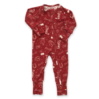 Cowgirl Zipper RomperZipper RomperEllie Sue0 - 3 Months
