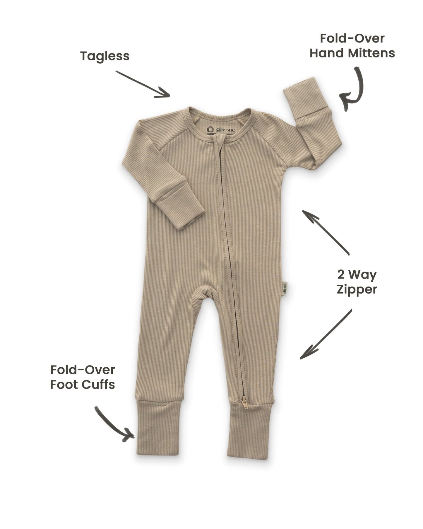 Dune Zipper RomperZipper RomperEllie Sue0 - 3 Months