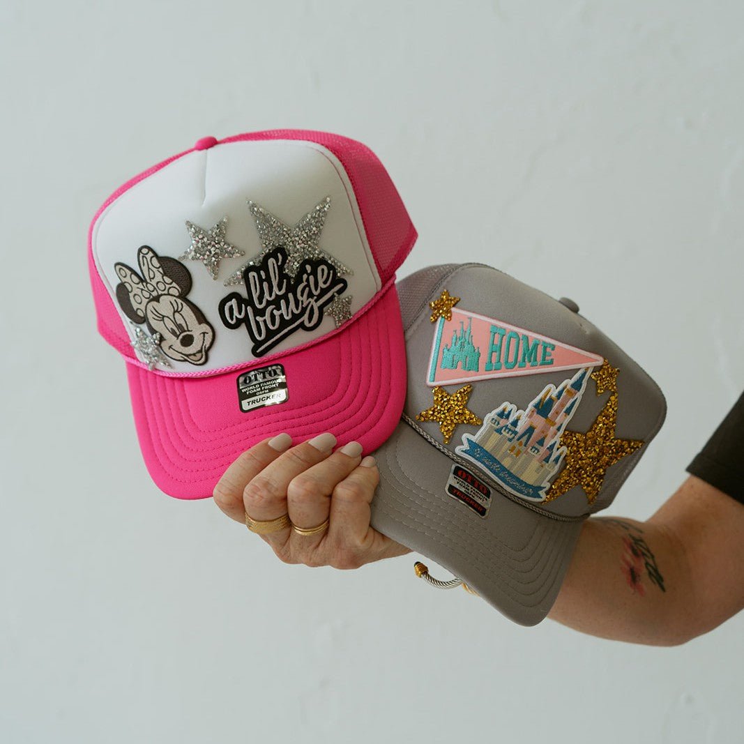 Ellie Sue Premade Trucker HatsHatEllie SuePink Bougie