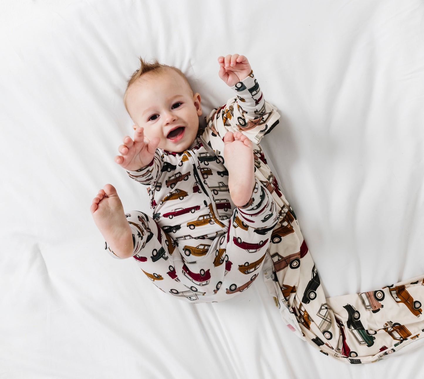 Cars Zipper Romper