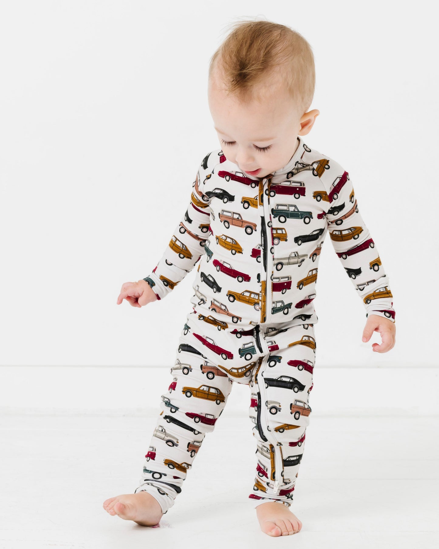 Cars Zipper Romper