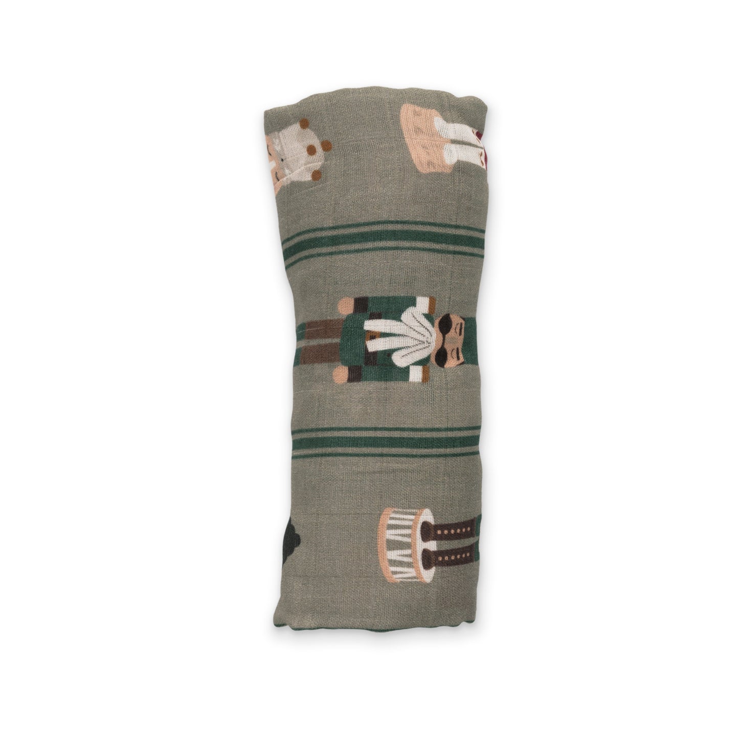 Nutcracker Parade Muslin Swaddle Blanket