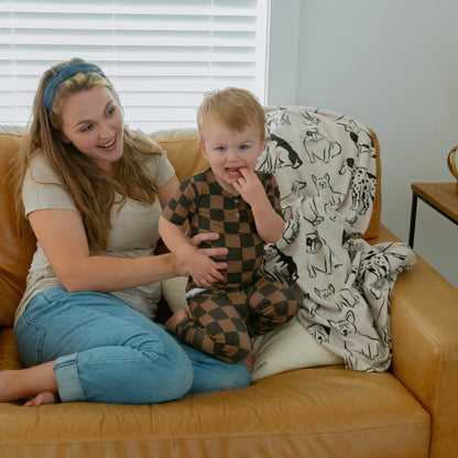 Ink & Earth Checkerboard 2pc Pajama SetPajamasEllie Sue18 - 24 Months