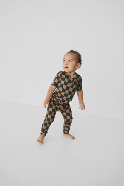 Ink & Earth Checkerboard 2pc Pajama SetPajamasEllie Sue18 - 24 Months