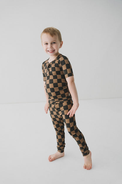 Ink & Earth Checkerboard 2pc Pajama SetPajamasEllie Sue18 - 24 Months