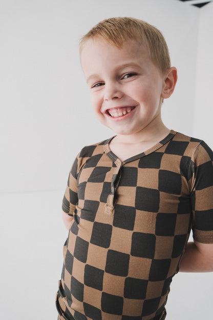 Ink & Earth Checkerboard 2pc Pajama SetPajamasEllie Sue18 - 24 Months