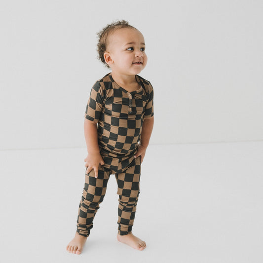 Ink & Earth Checkerboard 2pc Pajama SetPajamasEllie Sue18 - 24 Months