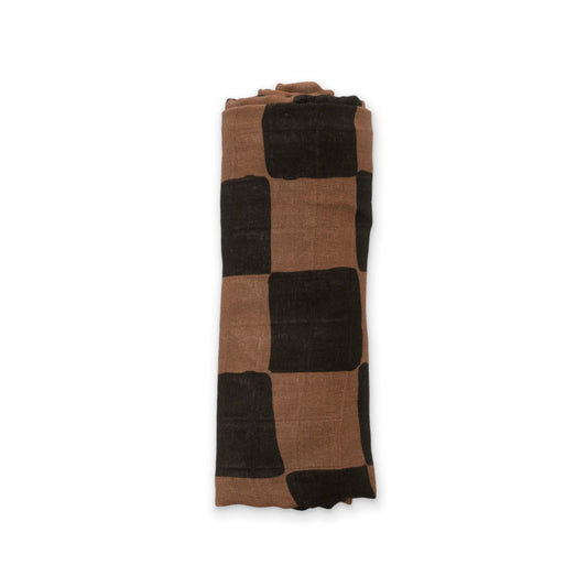 Ink & Earth Checkerboard Muslin Swaddle BlanketMuslin Swaddle BlanketEllie Sue