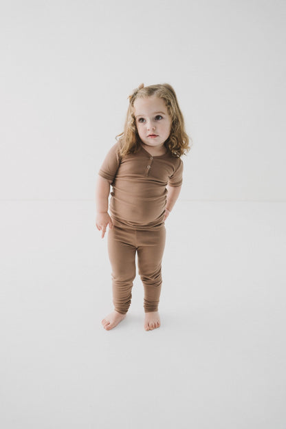 Mocha 2pc Pajama SetPajamasEllie Sue18 - 24 Months