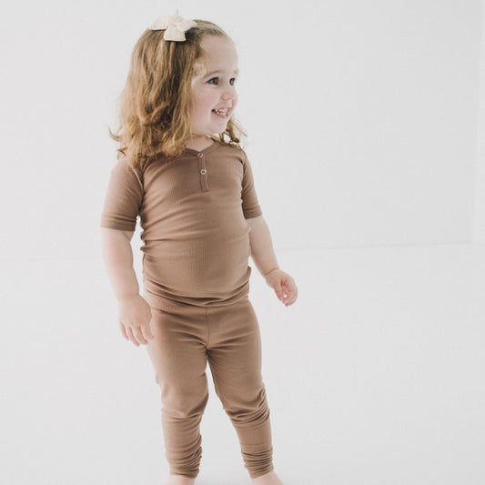 Mocha 2pc Pajama SetPajamasEllie Sue18 - 24 Months
