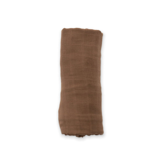 Mocha Muslin Swaddle BlanketMuslin Swaddle BlanketEllie Sue