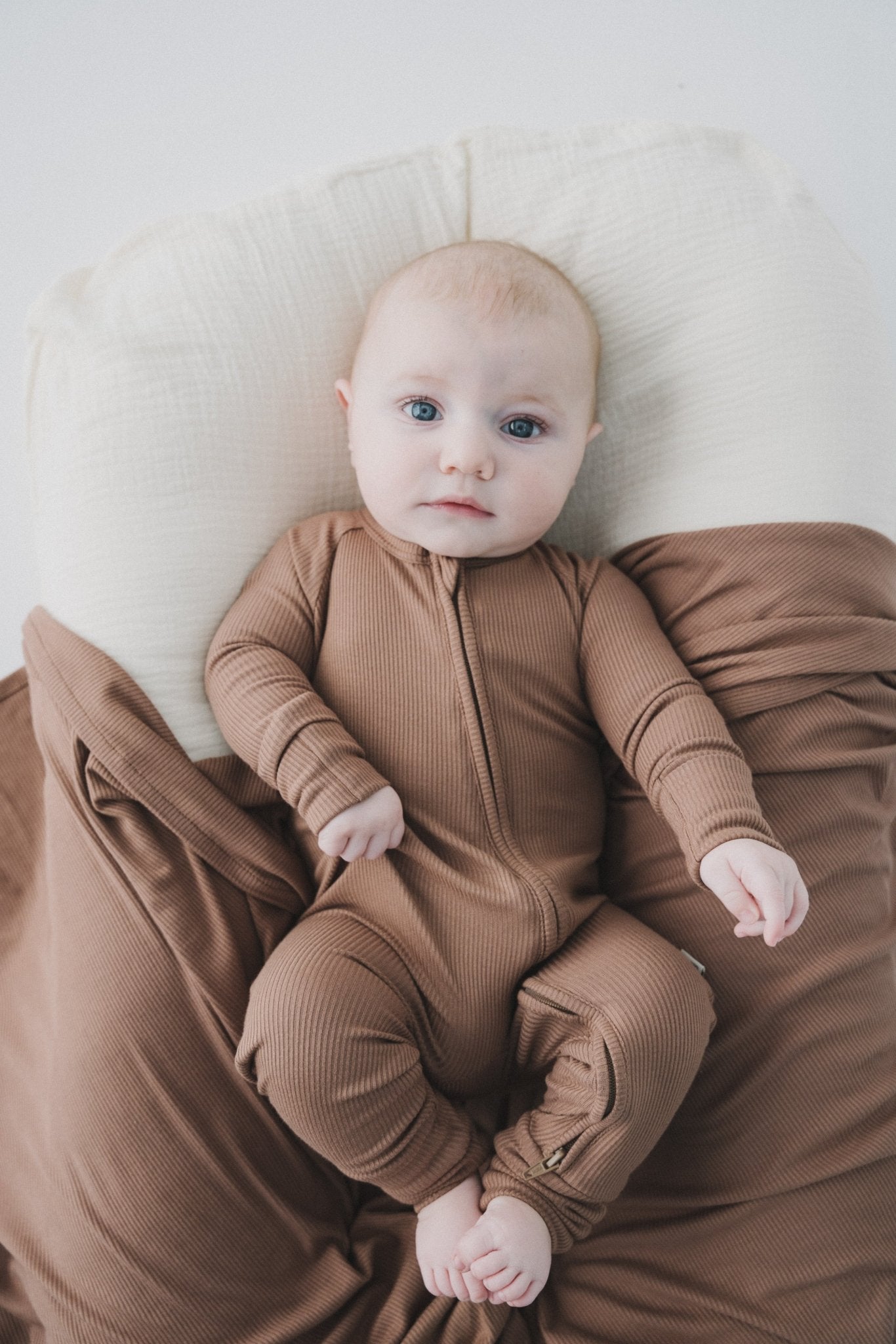 Mocha Zipper RomperZipper RomperEllie Sue0 - 3 Months