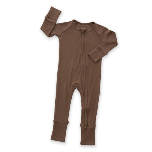 Mocha Zipper RomperZipper RomperEllie Sue0 - 3 Months