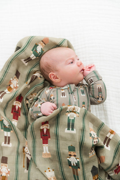 Nutcracker Parade Muslin Swaddle BlanketMuslin Swaddle BlanketEllie Sue