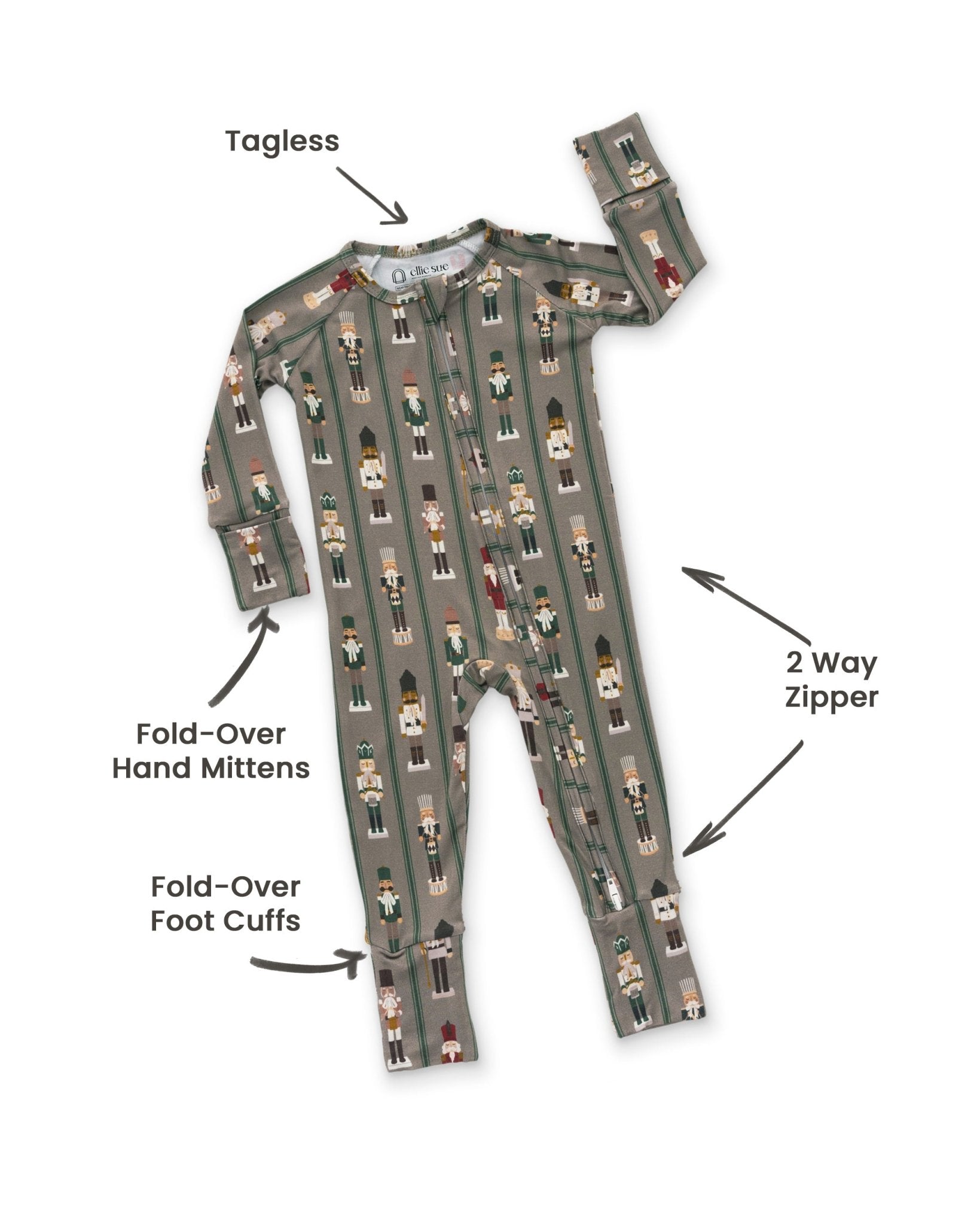 Nutcracker Parade Zipper RomperZipper RomperEllie Sue0 - 3M